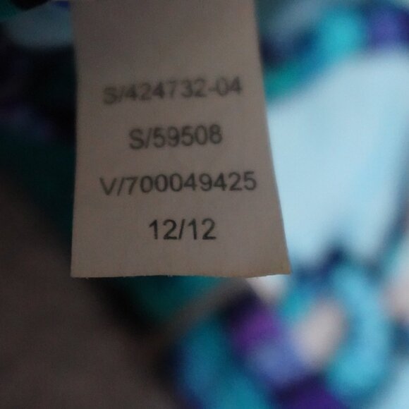 Athleta Bikini Top Women's Small Blue Adjustable Straps Buckle Padded Swimwear - Picture 6 of 8